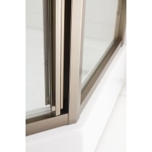 Душевой уголок Cezares Eco 90х90 ECO-O-P-1-90-C-Br профиль Бронза стекло прозрачное