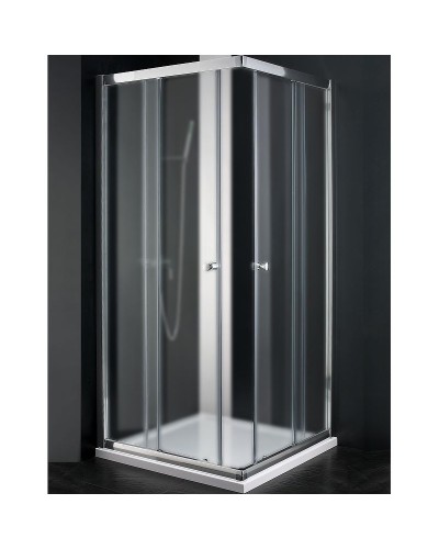 Душевой уголок Cezares Anima 100x100 ANIMA-W-A-2-100-P-Cr профиль Хром стекло рифленое