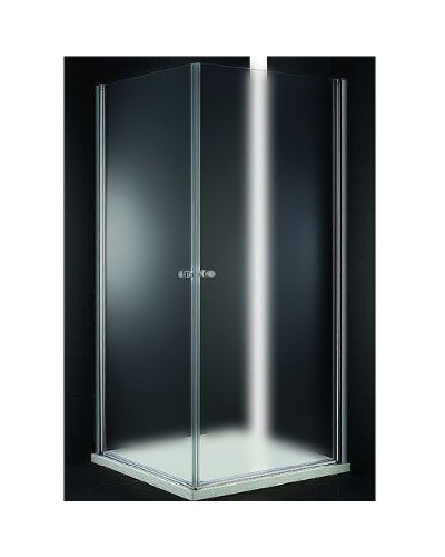 Душевой уголок Cezares Elena 80x80 ELENA-W-A-2-80-P-Cr профиль Хром стекло рифленое