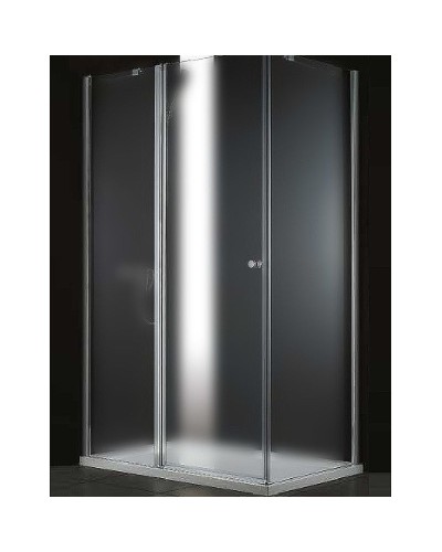 Душевой уголок Cezares Elena 120x100 L ELENA-W-AH-1-120/100-P-Cr-L профиль Хром стекло рифленое