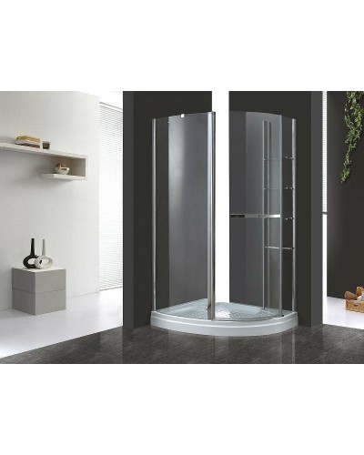 Душевой уголок Cezares Elena 120x90 R ELENA-W-RH-1-120/90-C-Cr-R профиль Хром стекло прозрачное