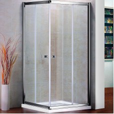 Душевой уголок Cezares Pratico 100x100 PRATICO-A-2-100-C-Cr профиль Хром стекло прозрачное