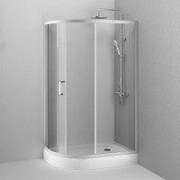 Душевой уголок AM.PM Like Solo Slide 120х80 W83G-302U120CT64 профиль Хром матовый стекло прозрачное