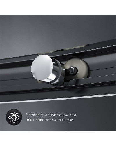 Душевой уголок AM.PM Like Solo Slide 90x90 W83G-315-090CG64 профиль Хром матовый стекло тонированное