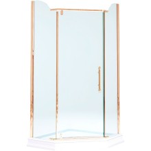 Душевой уголок Migliore Diadema Penta 90x90 24175 профиль Бронза стекло прозрачное