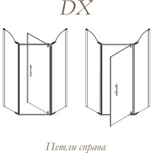 Душевой уголок Migliore Diadema Penta 100x100 24174 профиль Золото стекло прозрачное