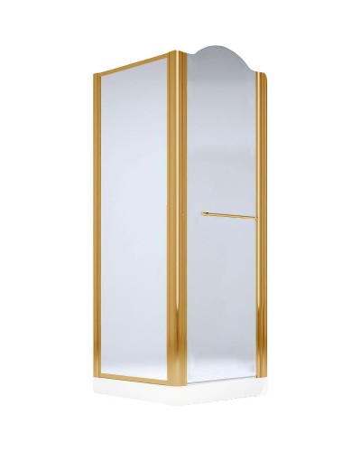 Душевой уголок Migliore Diadema 90x90 R 22671 профиль Бронза стекло матовое