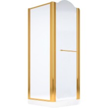 Душевой уголок Migliore Diadema 90x90 R 22702 профиль Золото стекло прозрачное
