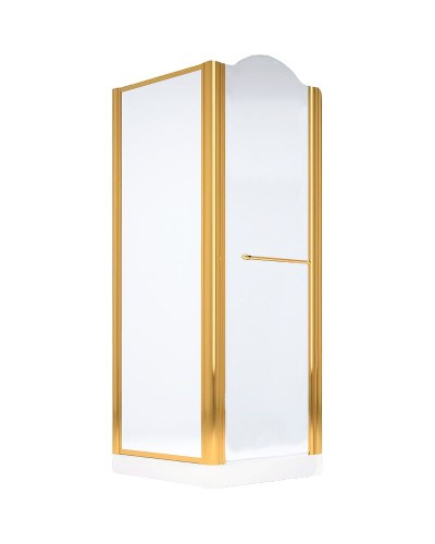 Душевой уголок Migliore Diadema 90x90 R 22702 профиль Золото стекло прозрачное