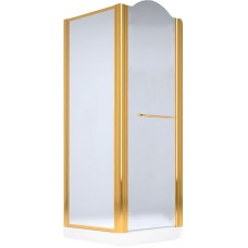 Душевой уголок Migliore Diadema 90x90 R 22672 профиль Золото стекло матовое