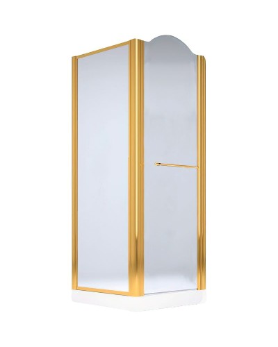 Душевой уголок Migliore Diadema 90x90 R 22672 профиль Золото стекло матовое