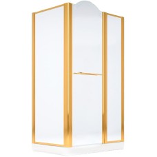 Душевой уголок Migliore Diadema 120x80 R 22705 профиль Золото стекло прозрачное