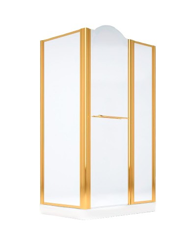 Душевой уголок Migliore Diadema 120x80 R 22705 профиль Золото стекло прозрачное