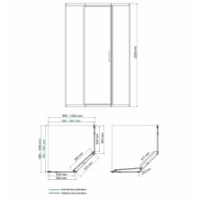 Душевой уголок WasserKRAFT Naab 100x100 86S38 профиль Хром стекло прозрачное