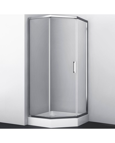 Душевой уголок WasserKRAFT Naab 100x100 86S38 профиль Хром стекло прозрачное