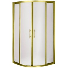Душевой уголок Migliore Aurelia 90x90 22657 профиль Золото стекло матовое