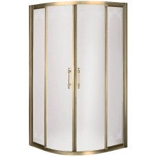 Душевой уголок Migliore Aurelia 90x90 20390 профиль Бронза стекло матовое с декором