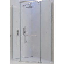 Душевой уголок Veconi Rovigo RV-36 80x80 RV36-80-01-C5 профиль Хром стекло прозрачное