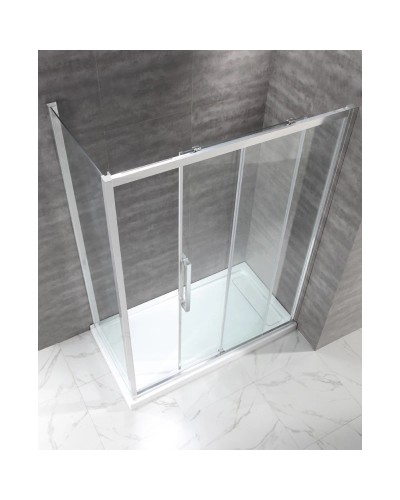 Душевой уголок 120х80 см Cezares LUX-SOFT-W-AH-1-120/80-C-Cr-IV прозрачное