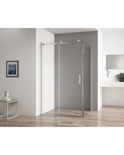 Душевой уголок 100х80 см Cezares STYLUS-SOFT-AH-1-100/80-C-Cr прозрачное