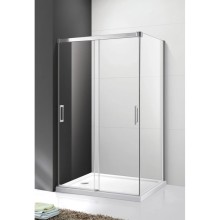 Душевой уголок 120х100 см Cezares TANDEM-SOFT-AH-2-120/100-C-Cr-IV прозрачное