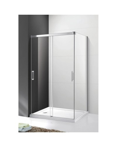 Душевой уголок 120х100 см Cezares TANDEM-SOFT-AH-2-120/100-C-Cr-IV прозрачное