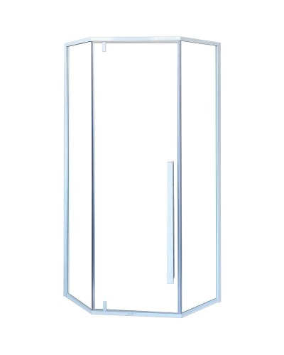 Душевой уголок Cerutti SPA 90x90 C3AW профиль Белый стекло прозрачное