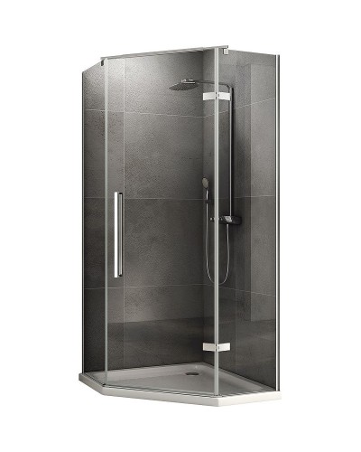 Душевой уголок Abber Ewiges Wasser 90х90 AG05090 профиль Хром стекло прозрачное