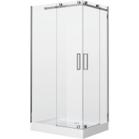 Душевой уголок Grossman Cosmo 110x90 L GR-1110L профиль Хром стекло прозрачное