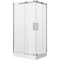 Душевой уголок Grossman Cosmo 120х90 L GR-1120L профиль Хром стекло прозрачное