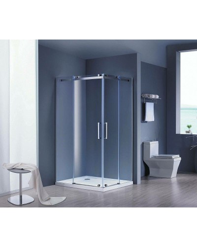 Душевой уголок Grossman Cosmo 120х90 L GR-1120L профиль Хром стекло прозрачное