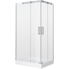 Душевой уголок Grossman Galaxy 120x80 L GR-3120L профиль Хром стекло прозрачное