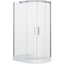 Душевой уголок Grossman Galaxy 120x80 L GR-4120L профиль Хром стекло прозрачное
