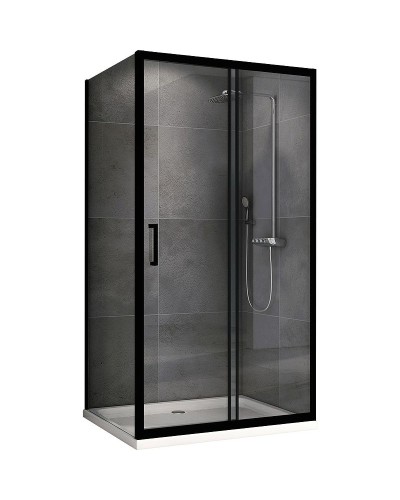 Душевой уголок Abber Schwarzer Diamant 160х100 AG30160B-S100B профиль Черный стекло прозрачное