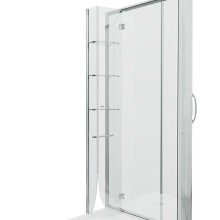 Душевой уголок Grossman Classic 120х80 L GR-9120L профиль Хром стекло прозрачное