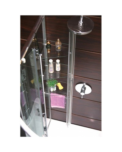 Душевой уголок Grossman Classic 120х80 L GR-9120L профиль Хром стекло прозрачное