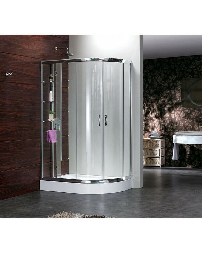 Душевой уголок Grossman Classic 120х80 L GR-9120L профиль Хром стекло прозрачное