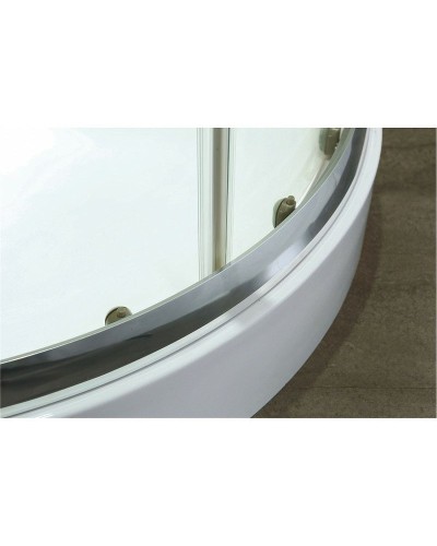 Душевой уголок Grossman Classic 120х80 L GR-9120L профиль Хром стекло прозрачное