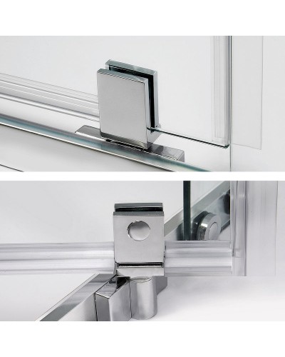 Душевой уголок WasserKRAFT Leine 100х100 35P38 профиль Хром стекло прозрачное