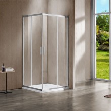 Душевой уголок Vincea Garda 120x100 VSS-1G1012CL профиль Хром стекло прозрачное