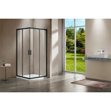 Душевой уголок Vincea Garda 120x80 VSS-1G8012CLB профиль Черный стекло прозрачное