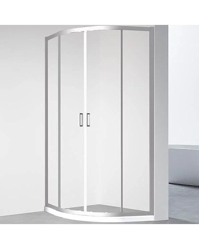 Душевой уголок Veconi Rovigo RV-01 90х90 RV01-90-01-C7 профиль Хром стекло прозрачное