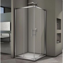 Душевой уголок Veconi Rovigo RV-29 100x100 RV29-100K-01-19C3 профиль Хром стекло прозрачное