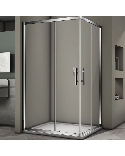 Душевой уголок Veconi Rovigo RV-30 120x90 RV30-12090PR-01-19C3 профиль Хром стекло прозрачное