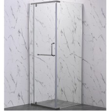 Душевой уголок Veconi Rovigo RV-18 80х80 RV18-80-01-C6 профиль Хром стекло прозрачное