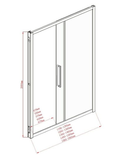 Душевой уголок Aquanet Delta NPE1131 160х90 273609 профиль Хром стекло прозрачное