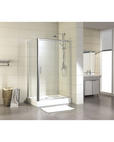 Душевой уголок Aquanet Delta NPE1131 160х80 273608 профиль Хром стекло прозрачное