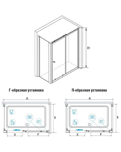 Душевой уголок RGW Classic CL-45 100х100 040945010-011 профиль Хром стекло прозрачное