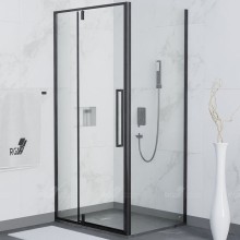 Душевой уголок RGW Stilvoll SV-34 100х100 06323400-014 профиль Черный матовый стекло прозрачное