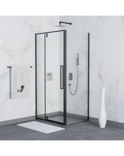 Душевой уголок RGW Stilvoll SV-34 100х100 06323400-014 профиль Черный матовый стекло прозрачное